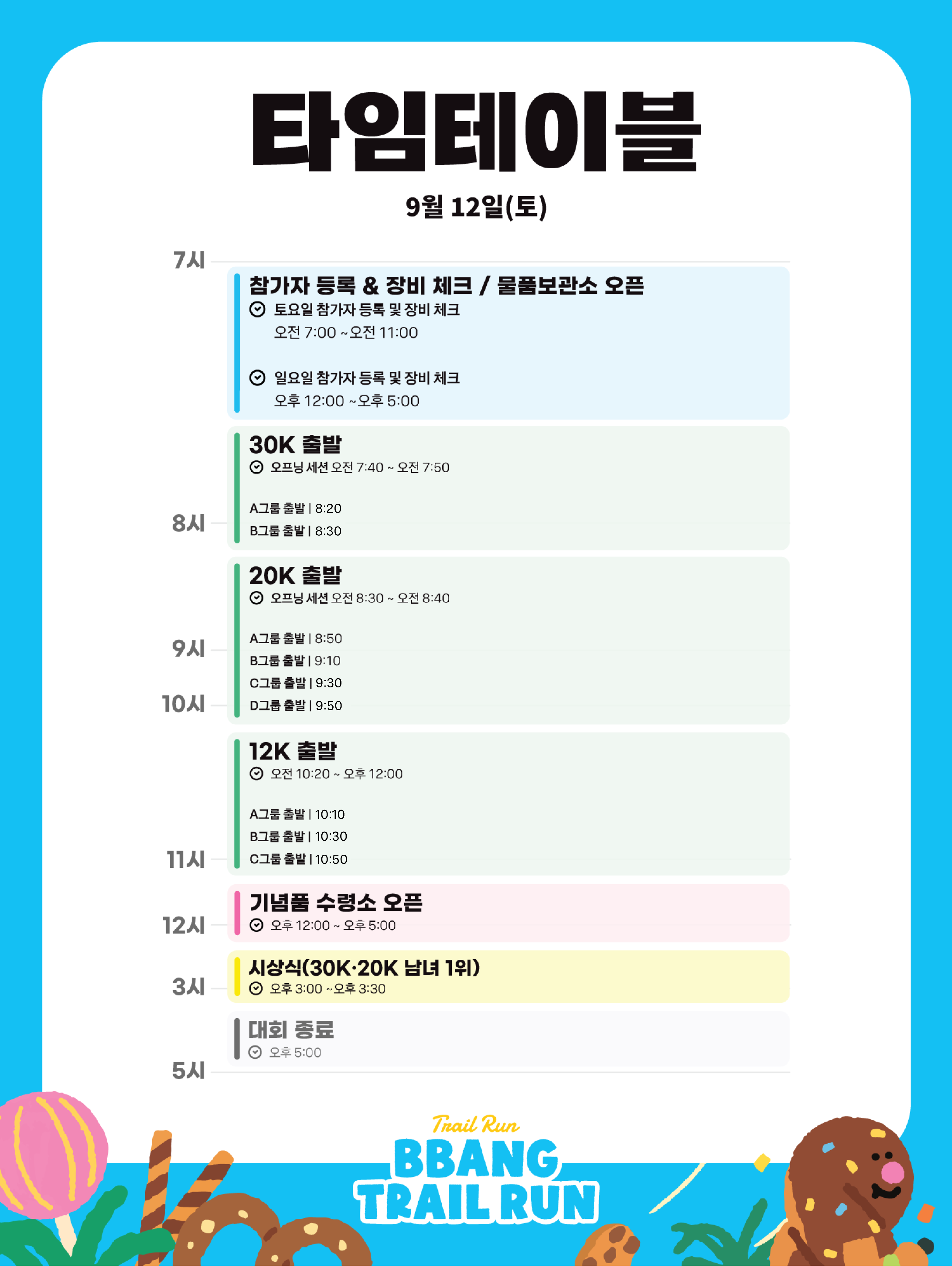 변경된 빵트레일런 출발 타임테이블 1